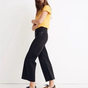 Madewell Wide-leg Cropped Jeans